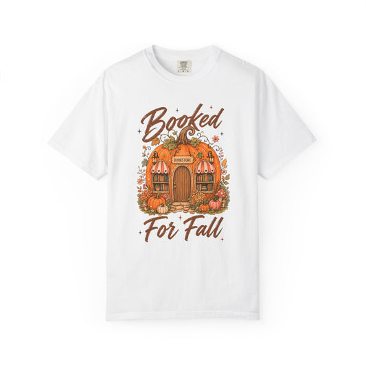 Booked for Fall T-Shirt — Pumpkin Cottage Autumn Reading Tee