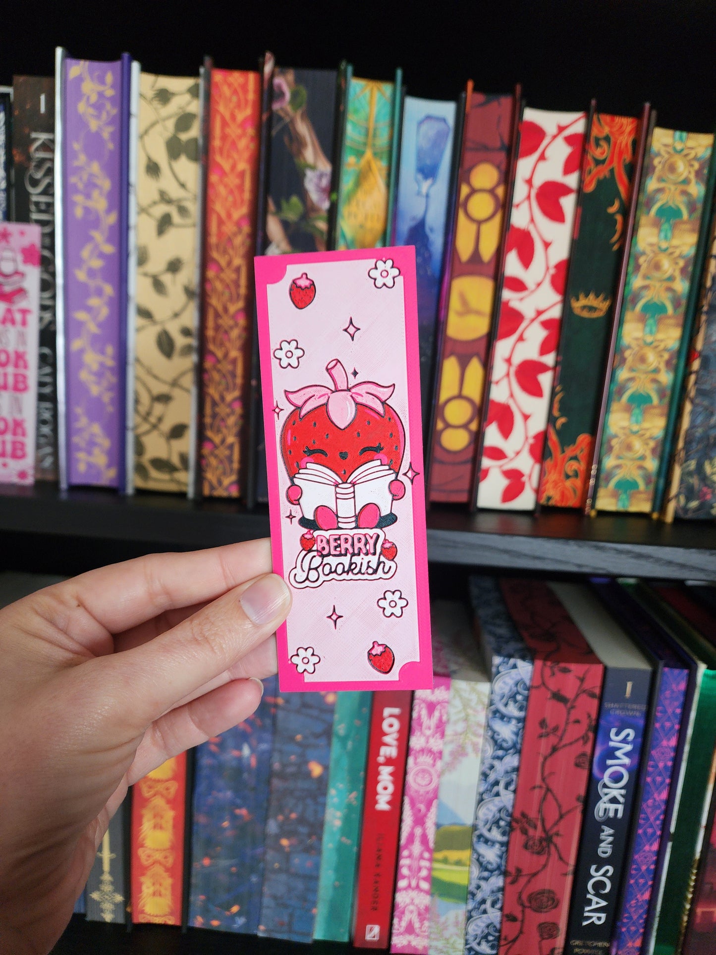 Berry Bookish Strawberry Bookmark