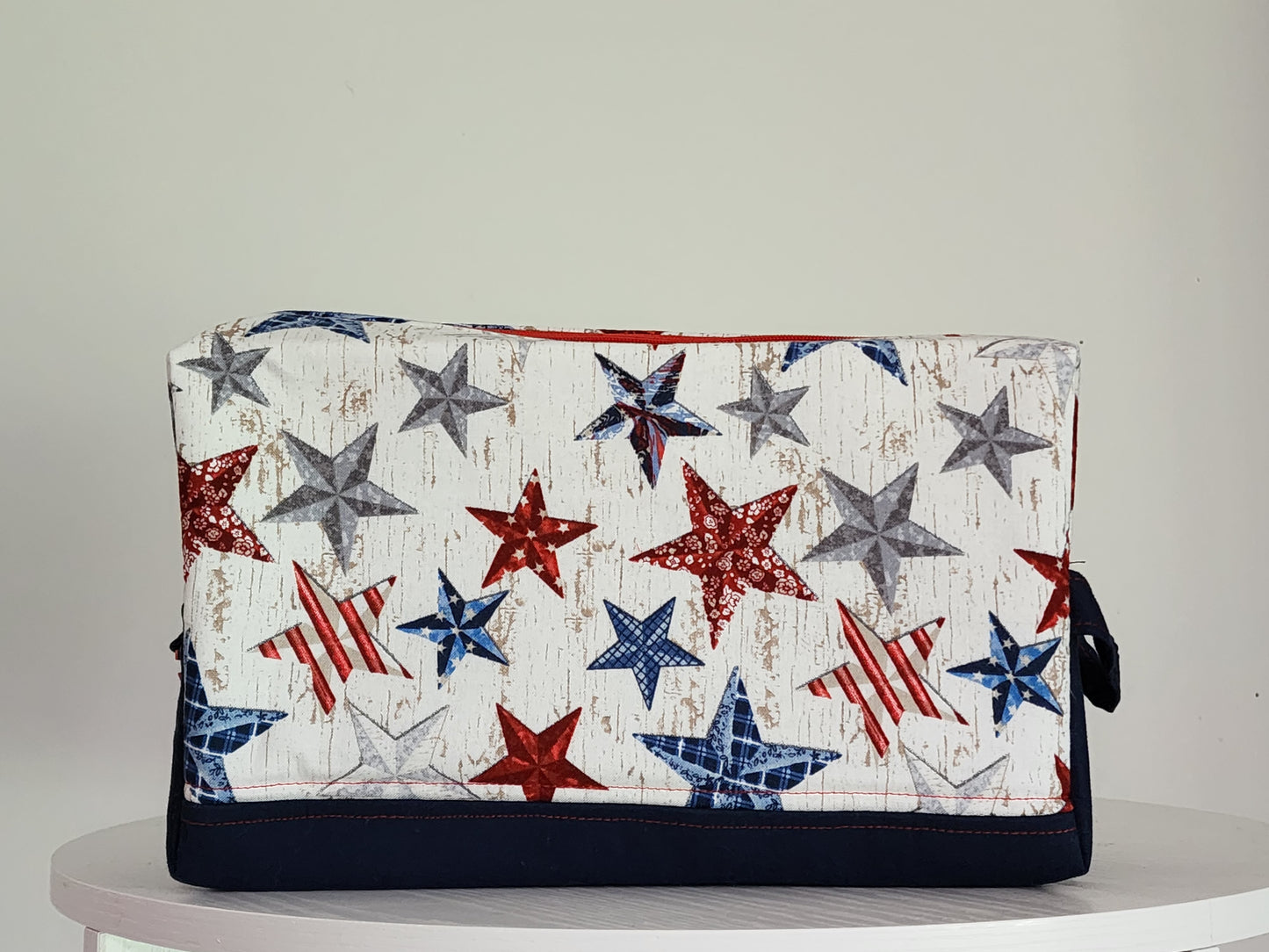 Handmade Patriotic Makeup Bag