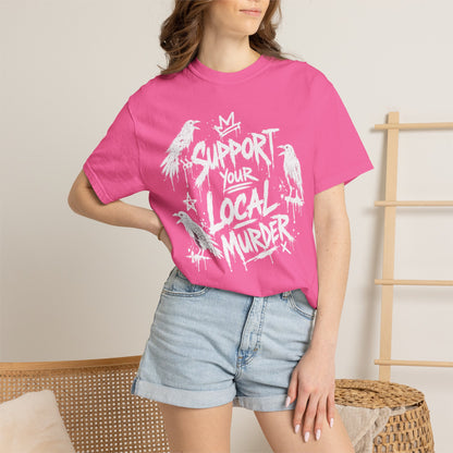 Vintage Distressed White T-Shirt — Subtle Worn-Fade Graphic Tee