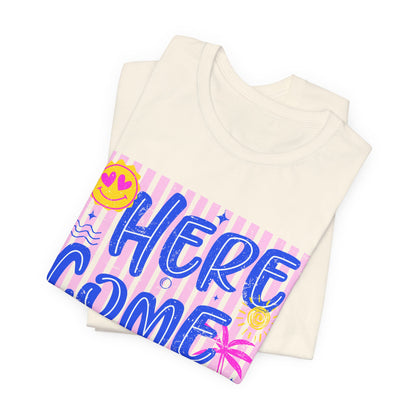 Here Come the Sun T-Shirt - Retro Summer Graphic Tee