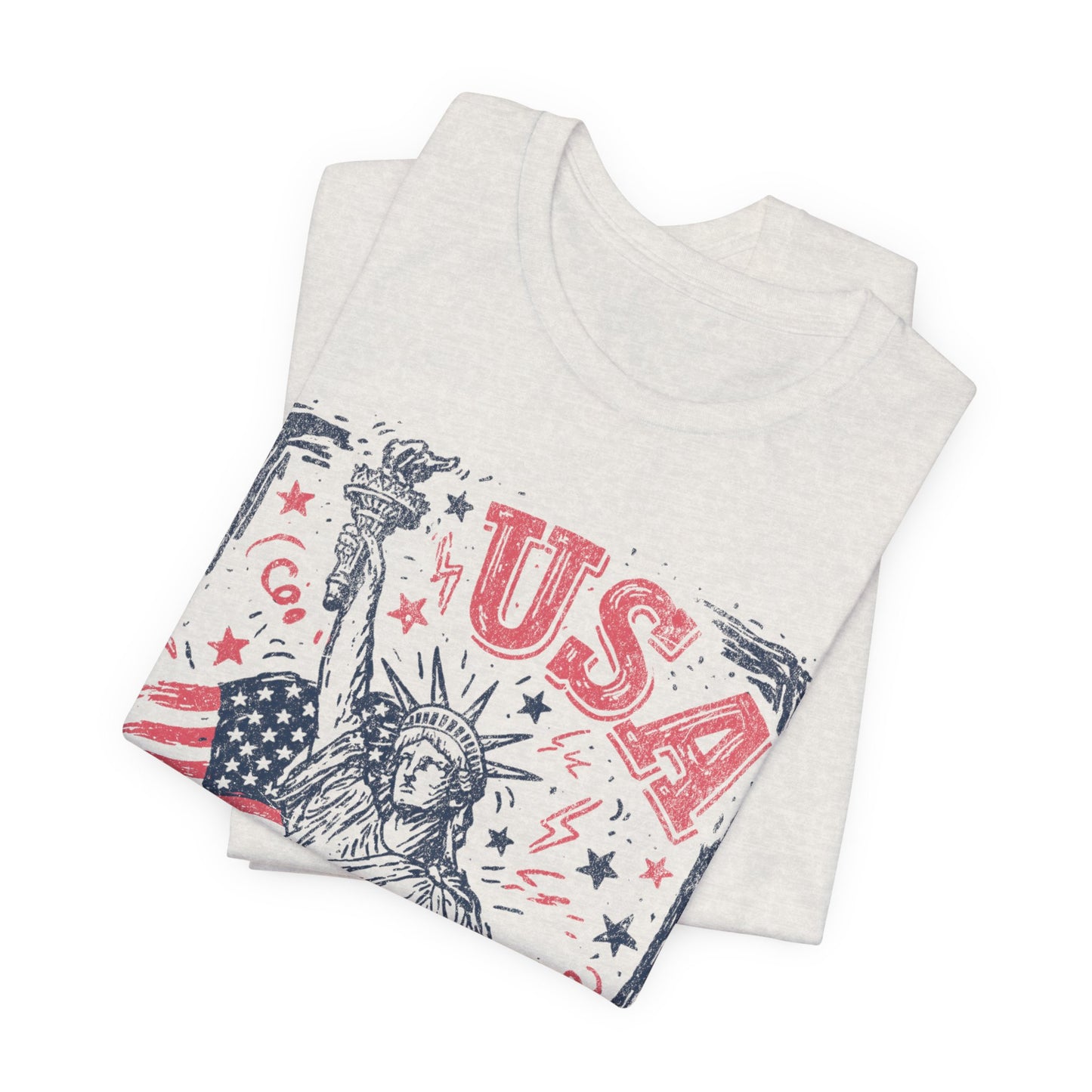 USA 250 Statue of Liberty T-Shirt – American Flag Independence Day Tee