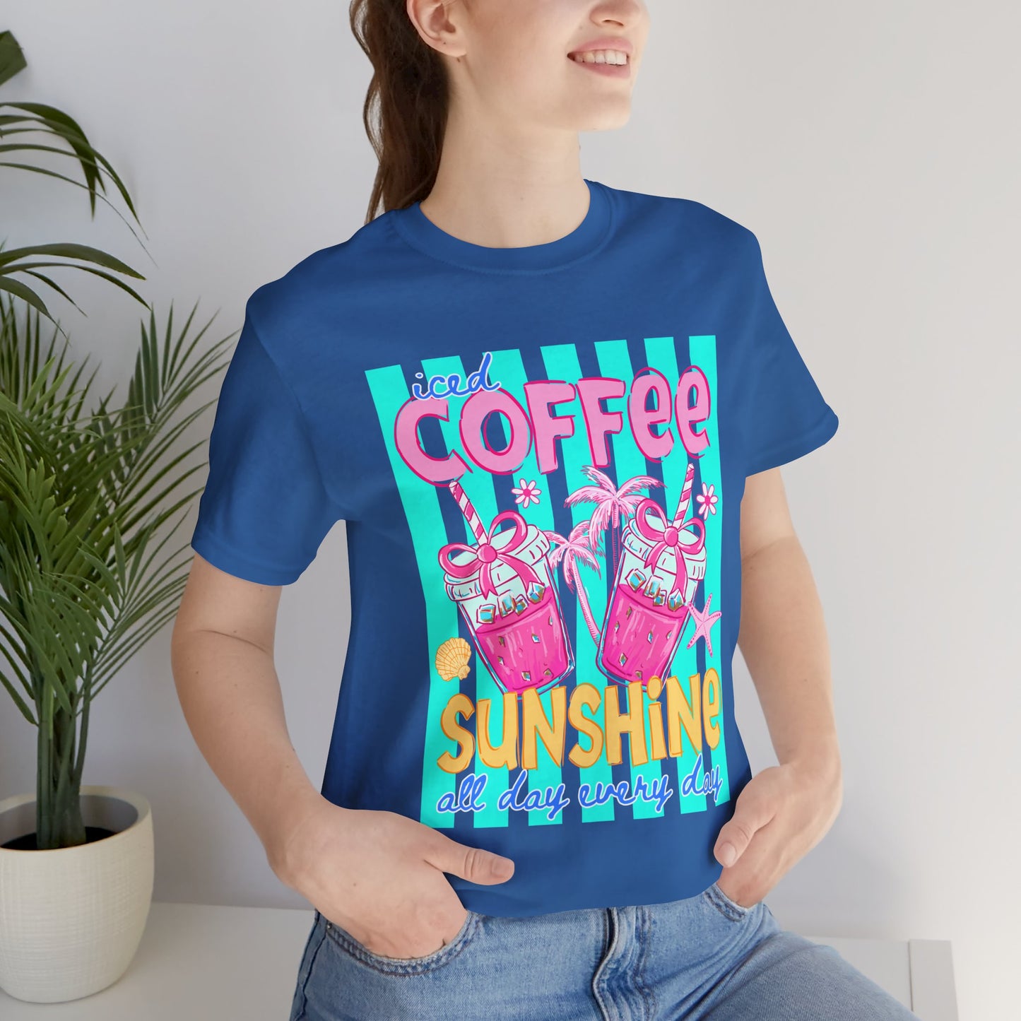 Coffee & Sunshine T-Shirt — Iced Coffee Sunshine Graphic Tee