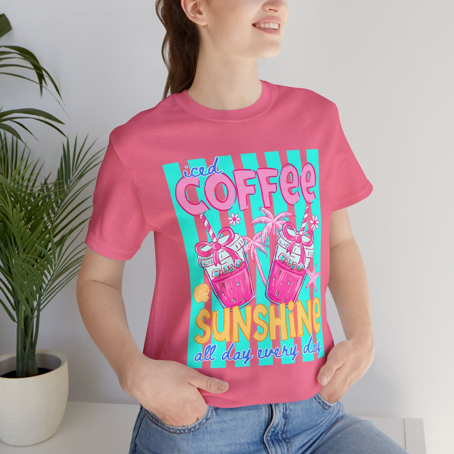 Coffee & Sunshine T-Shirt — Iced Coffee Sunshine Graphic Tee