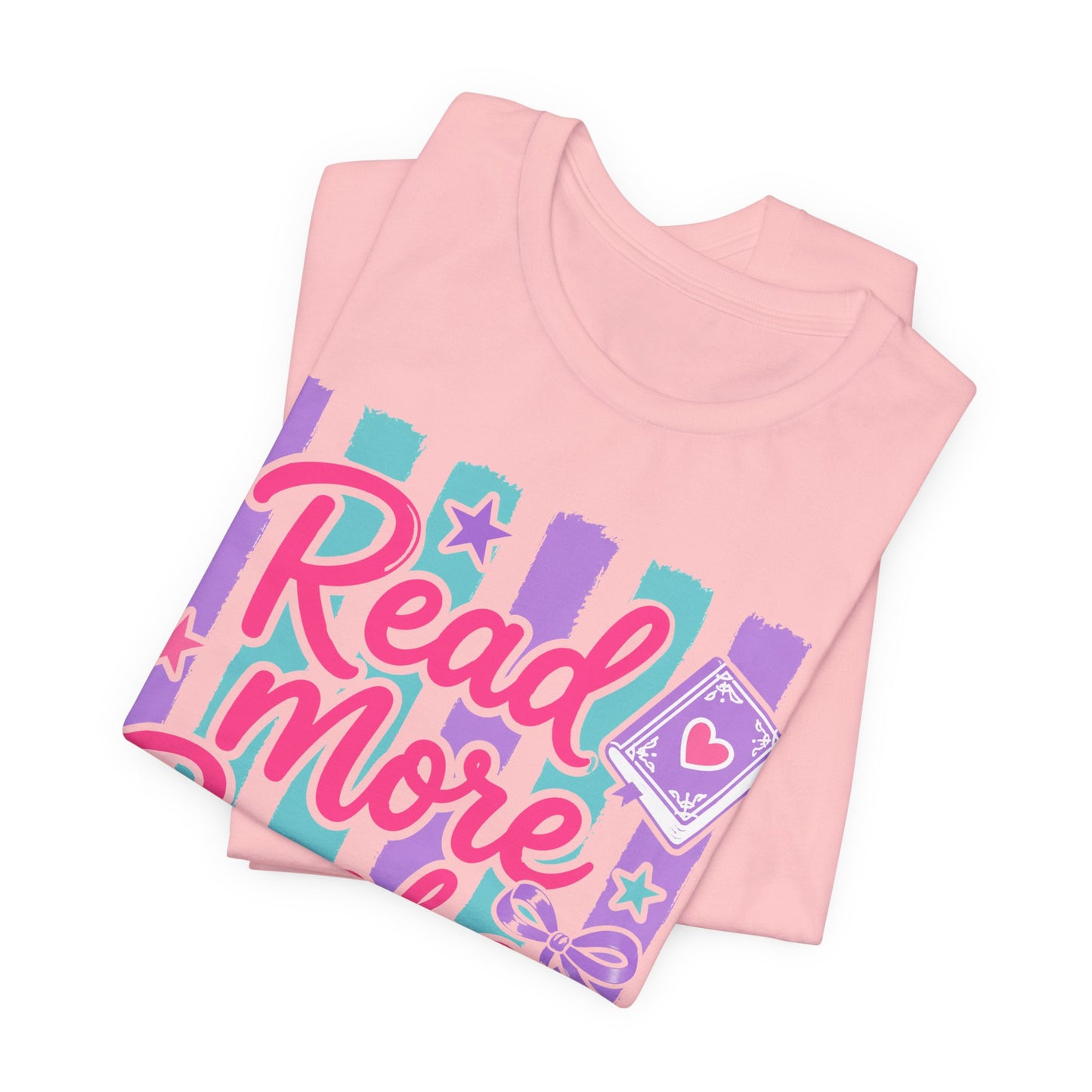Read More Books T-Shirt — Cute Pastel Reading Tee for Book Lovers