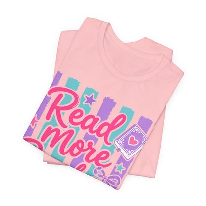 Read More Books T-Shirt — Cute Pastel Reading Tee for Book Lovers