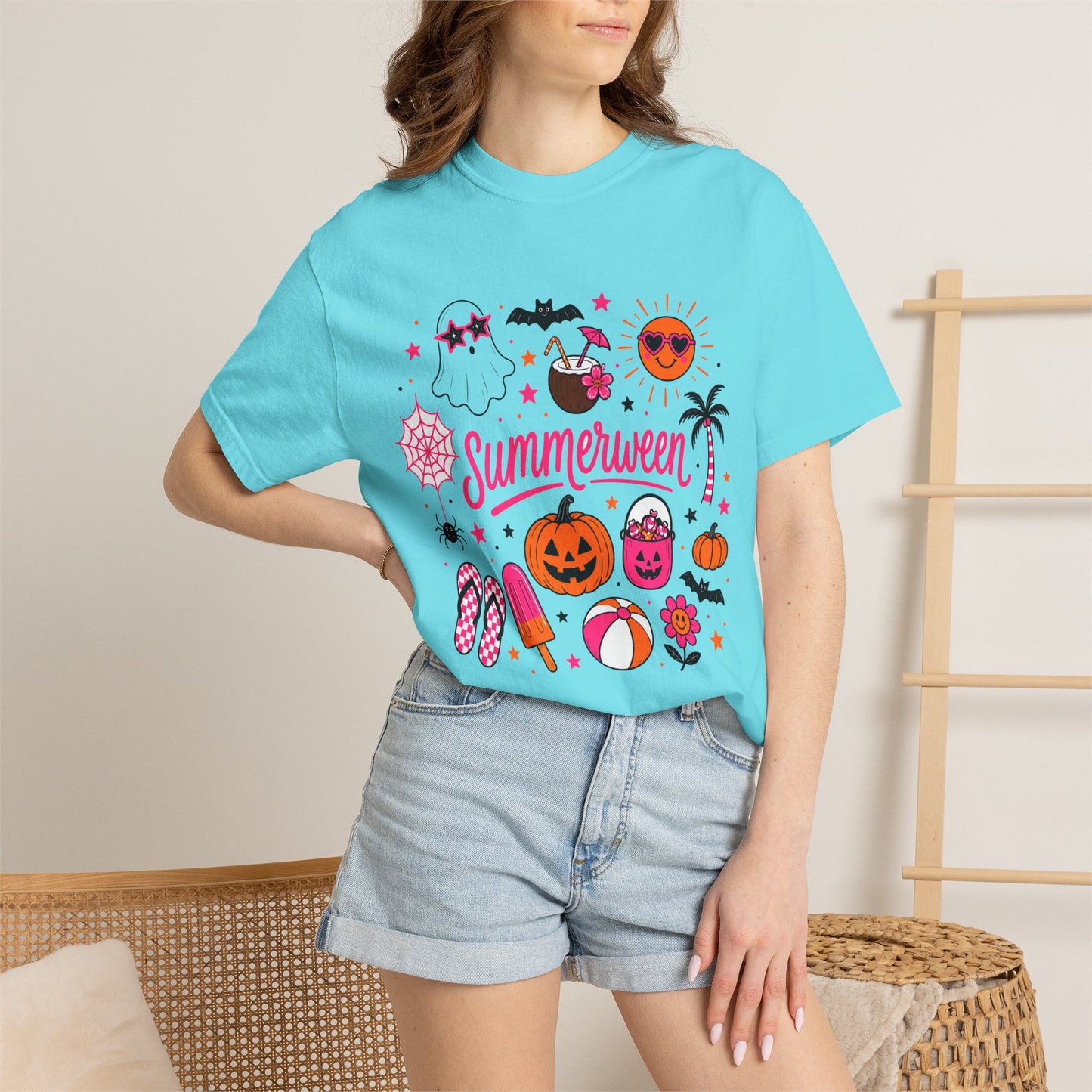 Summerween T-Shirt — Cute Halloween x Summer Graphic Tee