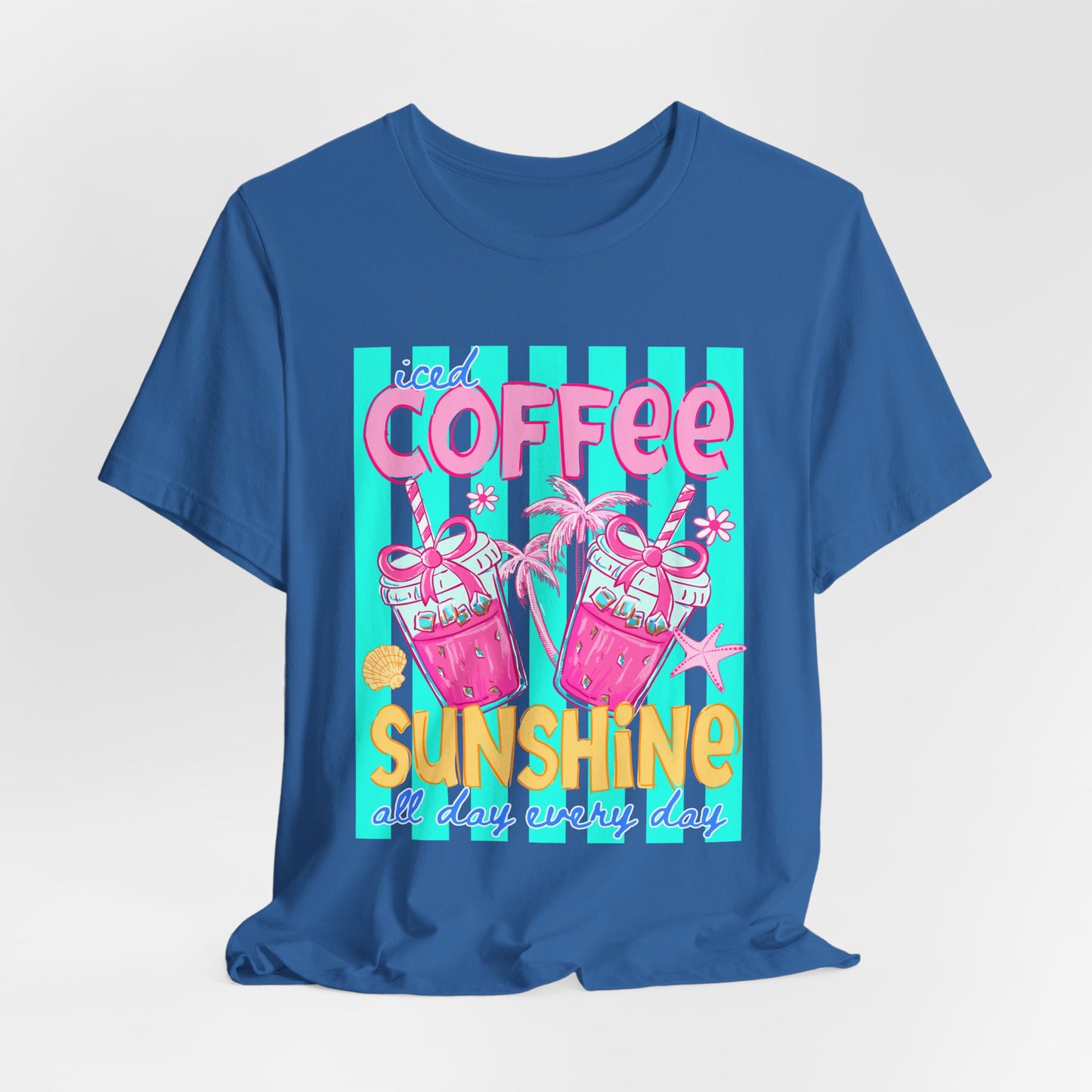 Coffee & Sunshine T-Shirt — Iced Coffee Sunshine Graphic Tee