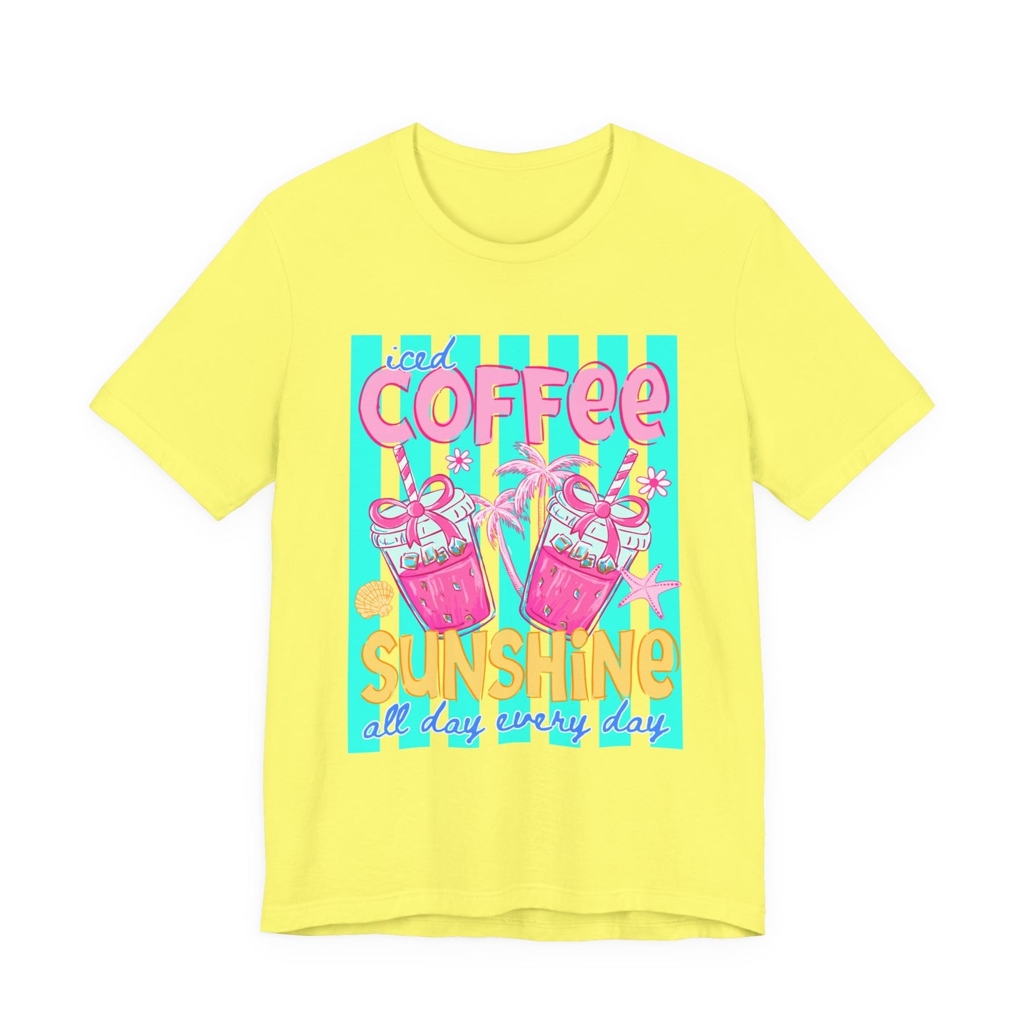 Coffee & Sunshine T-Shirt — Iced Coffee Sunshine Graphic Tee