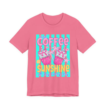 Coffee & Sunshine T-Shirt — Iced Coffee Sunshine Graphic Tee