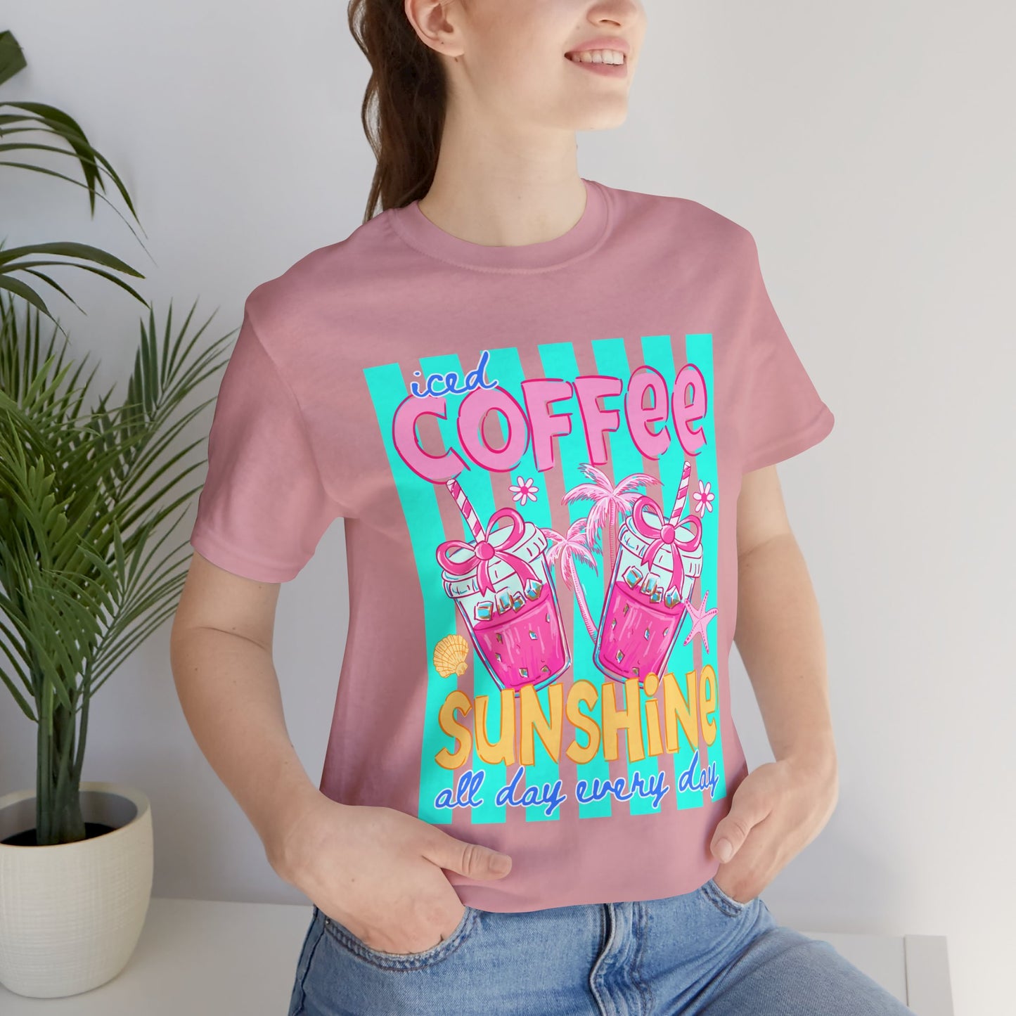Coffee & Sunshine T-Shirt — Iced Coffee Sunshine Graphic Tee