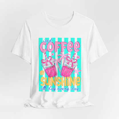 Coffee & Sunshine T-Shirt — Iced Coffee Sunshine Graphic Tee