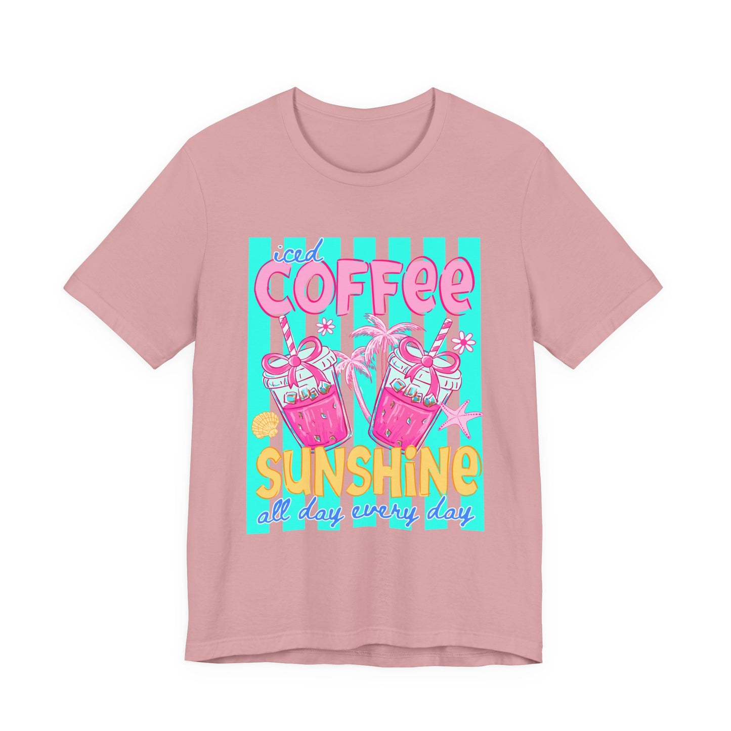 Coffee & Sunshine T-Shirt — Iced Coffee Sunshine Graphic Tee