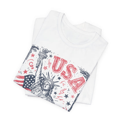 USA 250 Statue of Liberty T-Shirt – American Flag Independence Day Tee