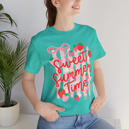 Sweet Summer Time T‑Shirt — Strawberry Graphic Tee
