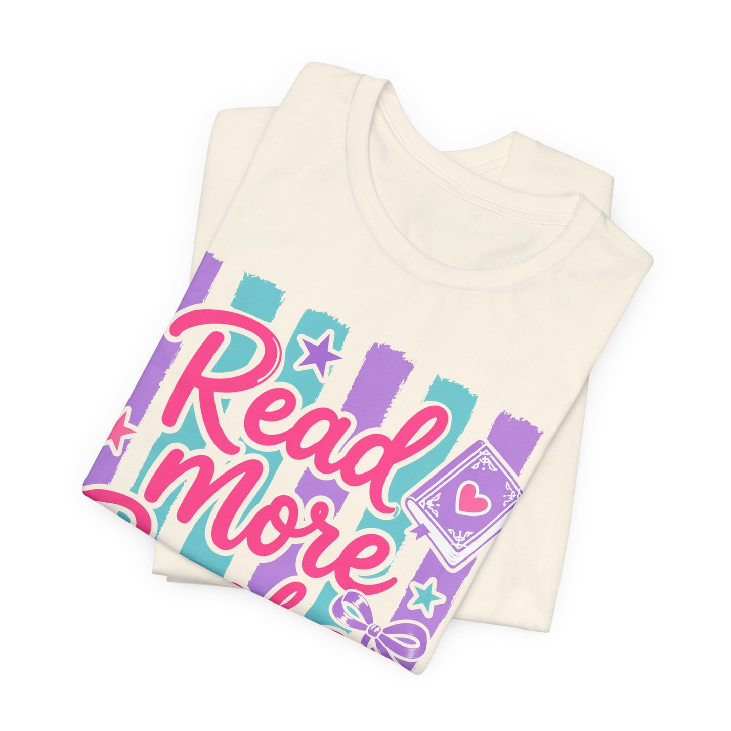 Read More Books T-Shirt — Cute Pastel Reading Tee for Book Lovers