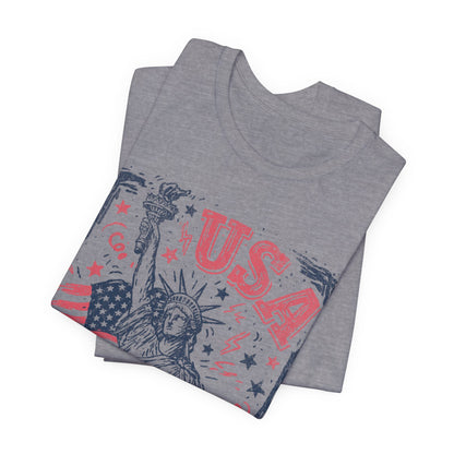USA 250 Statue of Liberty T-Shirt – American Flag Independence Day Tee