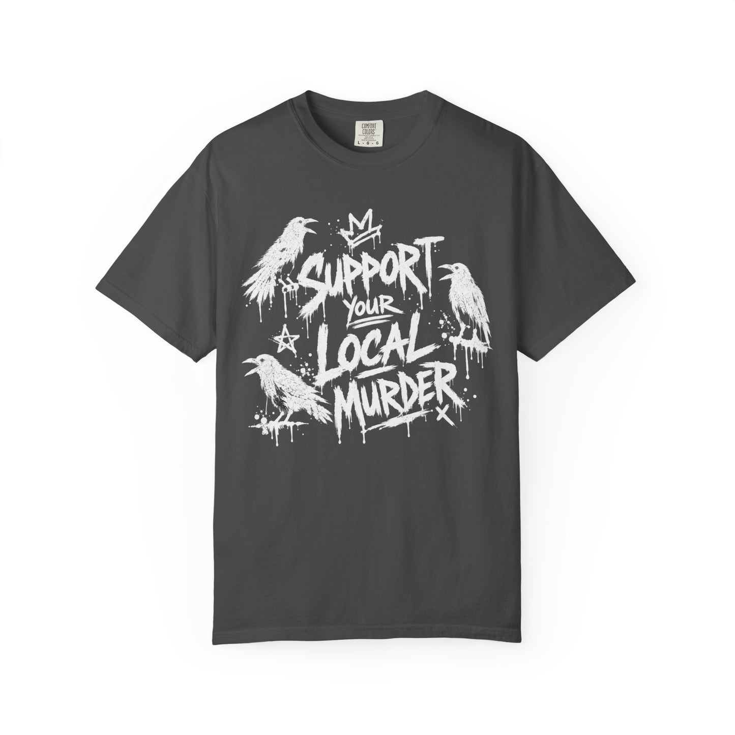 Vintage Distressed White T-Shirt — Subtle Worn-Fade Graphic Tee
