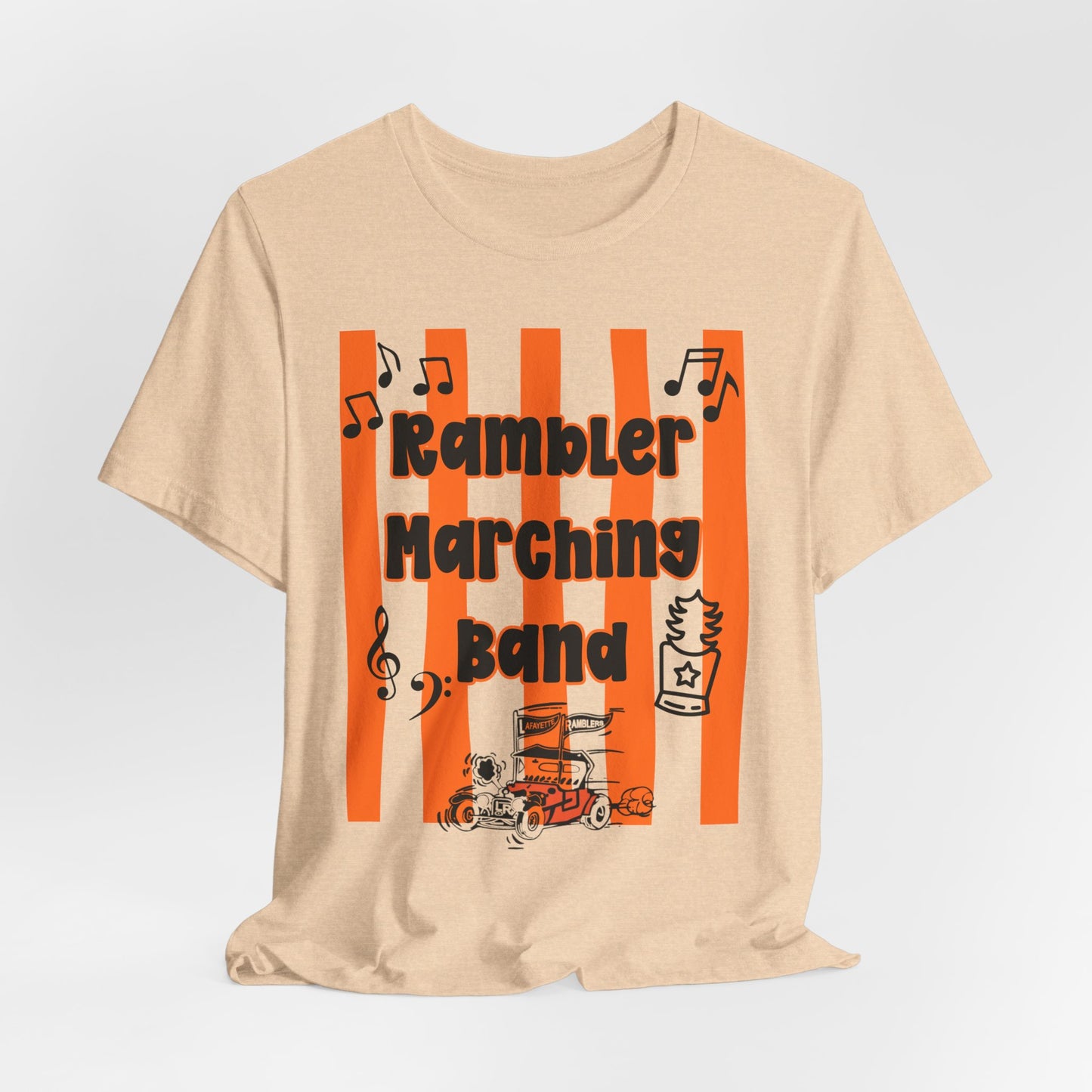 Rambler Marching Band Tee — Stripe Music School Shirt