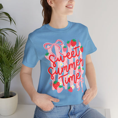 Sweet Summer Time T‑Shirt — Strawberry Graphic Tee