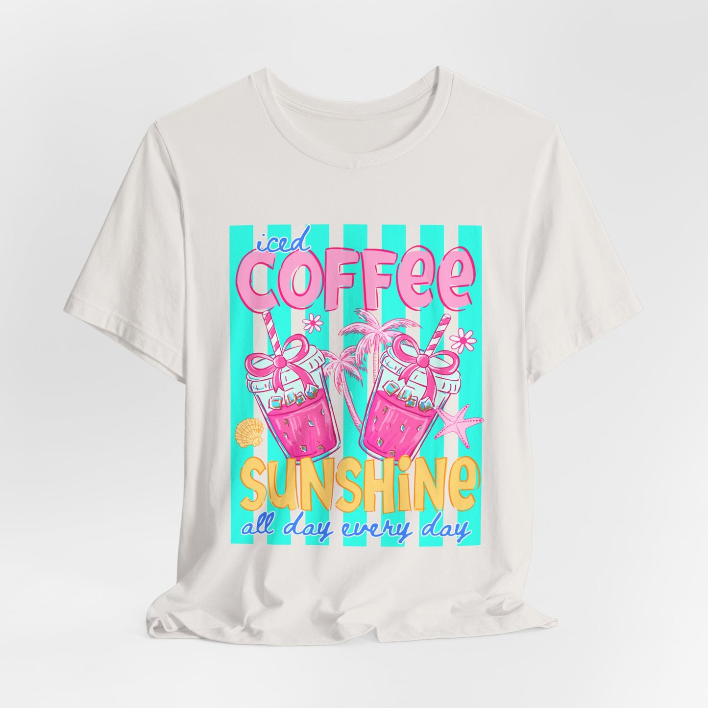 Coffee & Sunshine T-Shirt — Iced Coffee Sunshine Graphic Tee