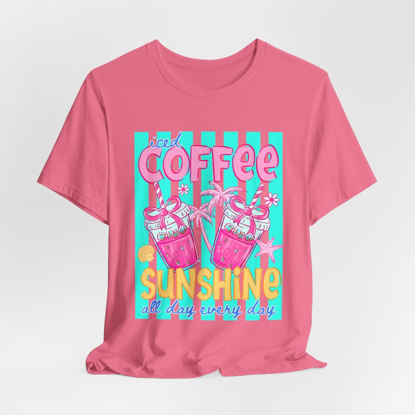 Coffee & Sunshine T-Shirt — Iced Coffee Sunshine Graphic Tee