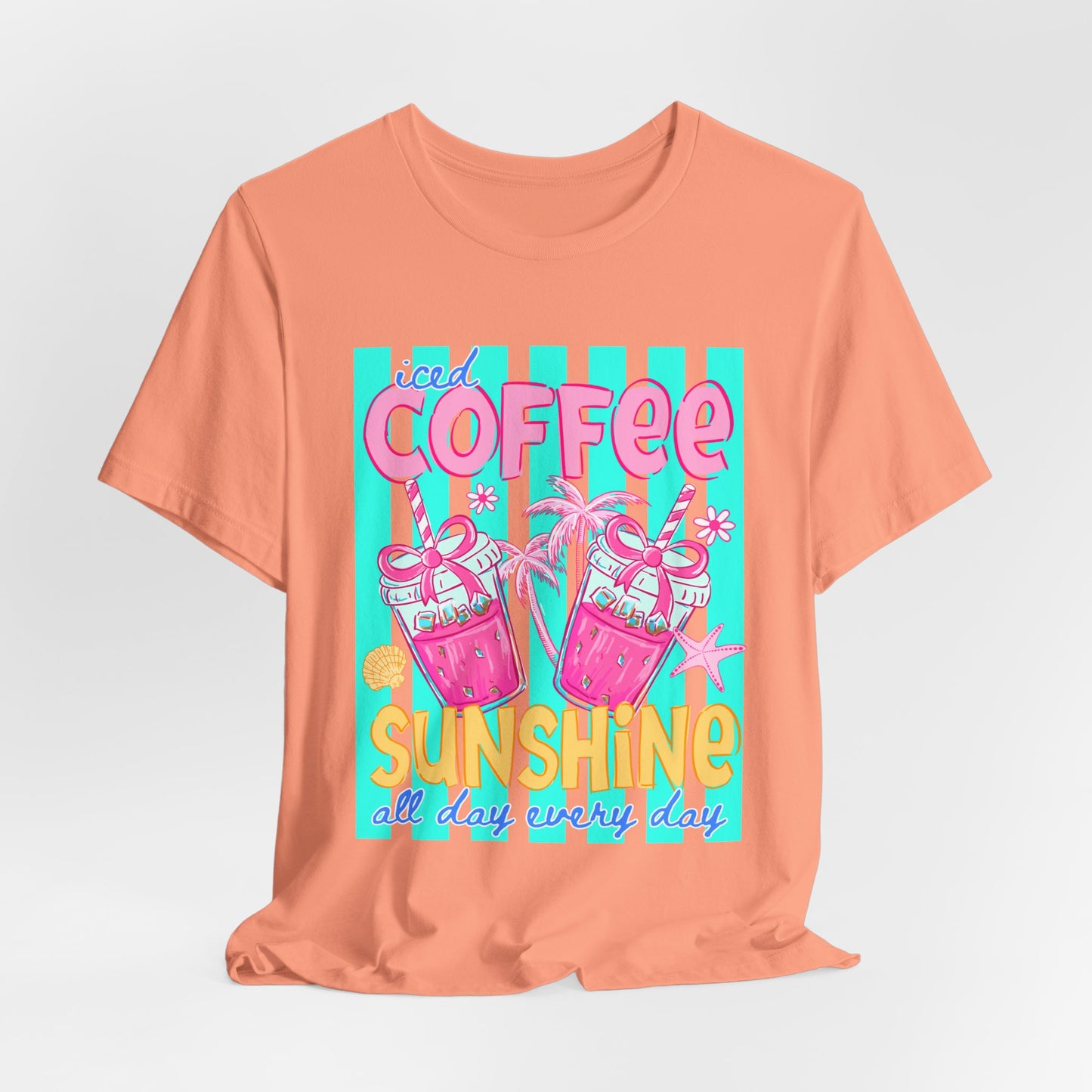 Coffee & Sunshine T-Shirt — Iced Coffee Sunshine Graphic Tee
