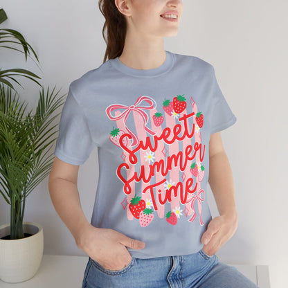 Sweet Summer Time T‑Shirt — Strawberry Graphic Tee