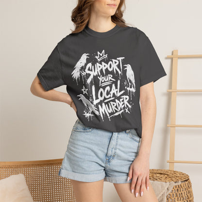 Vintage Distressed White T-Shirt — Subtle Worn-Fade Graphic Tee