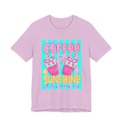 Coffee & Sunshine T-Shirt — Iced Coffee Sunshine Graphic Tee