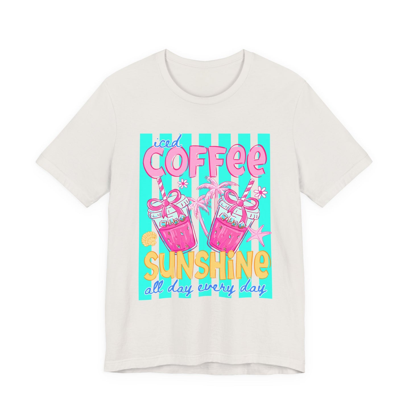 Coffee & Sunshine T-Shirt — Iced Coffee Sunshine Graphic Tee