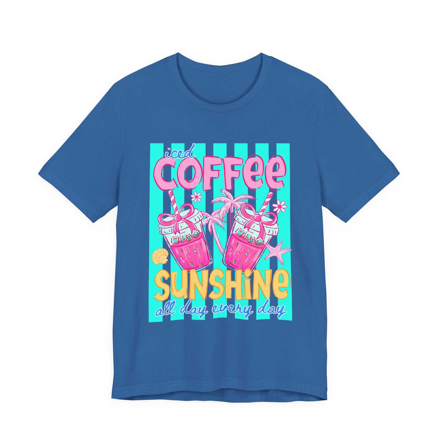 Coffee & Sunshine T-Shirt — Iced Coffee Sunshine Graphic Tee