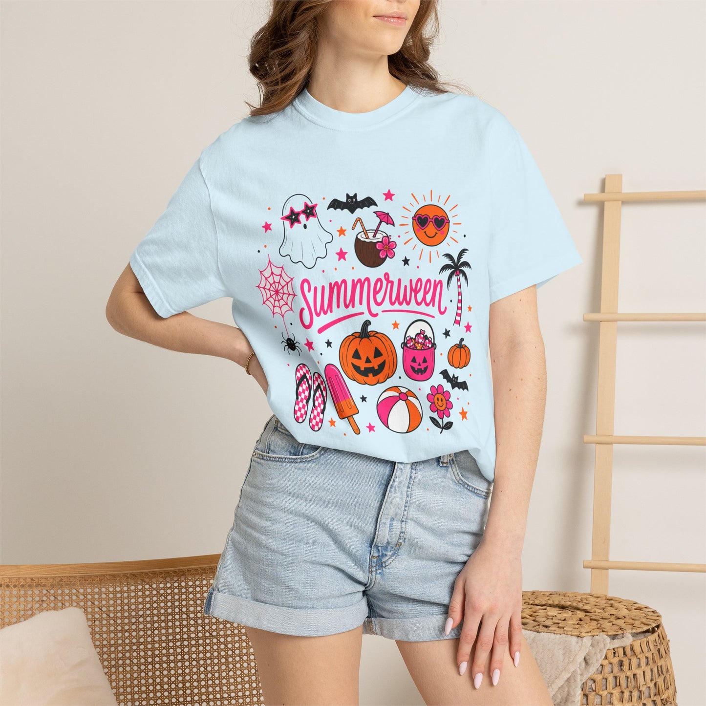 Summerween T-Shirt — Cute Halloween x Summer Graphic Tee