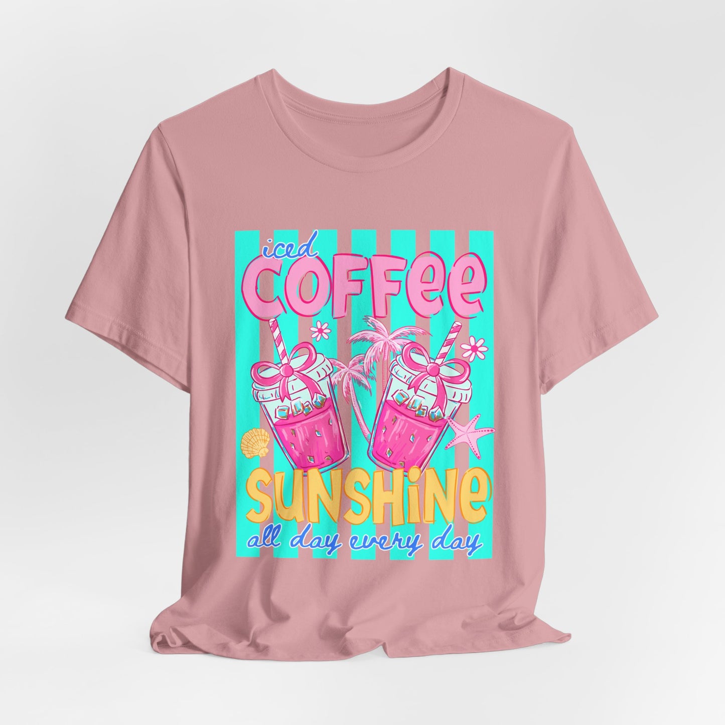 Coffee & Sunshine T-Shirt — Iced Coffee Sunshine Graphic Tee