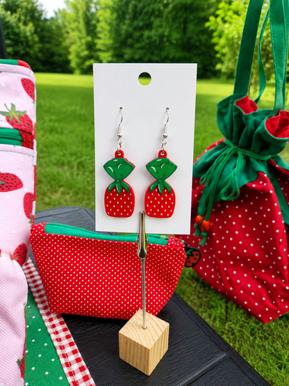 Strawberry Hard Candy Earrings