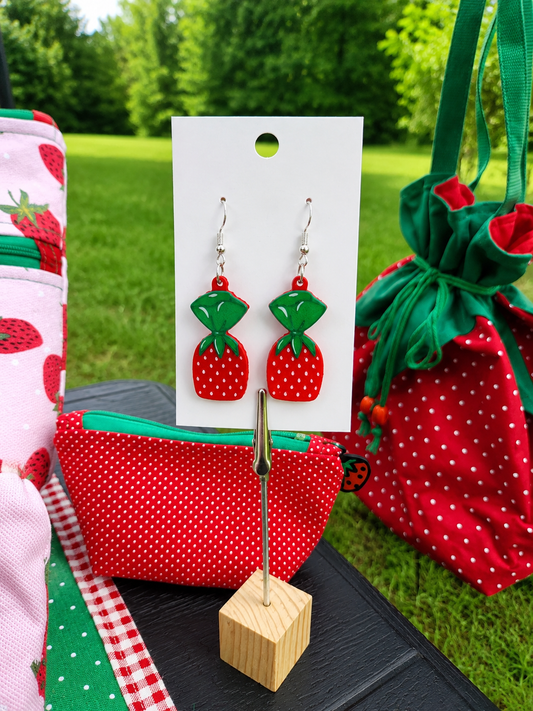 Strawberry Hard Candy Earrings