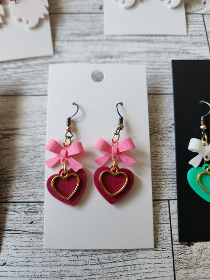 3D Earrings - Gnomes & Hearts