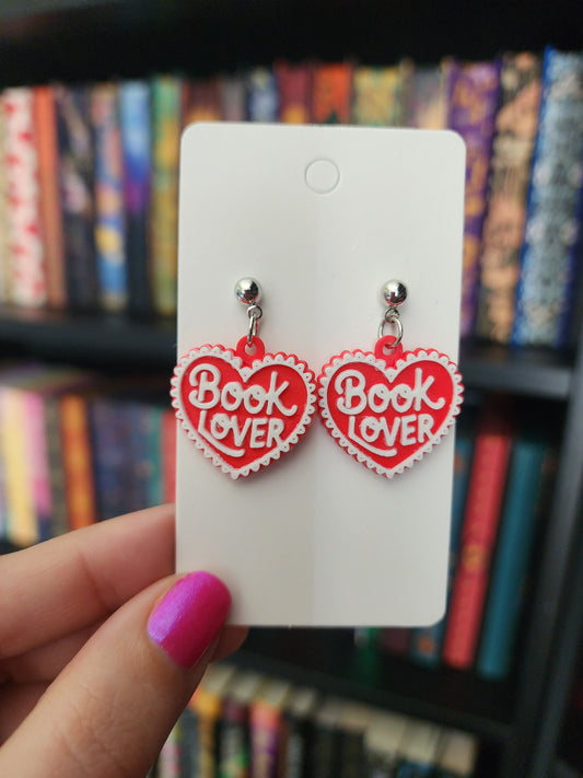 Book Lover 3D Printed Earrings