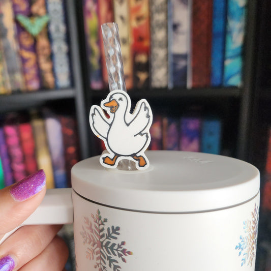 Silly Goose 3D Printed Straw Topper