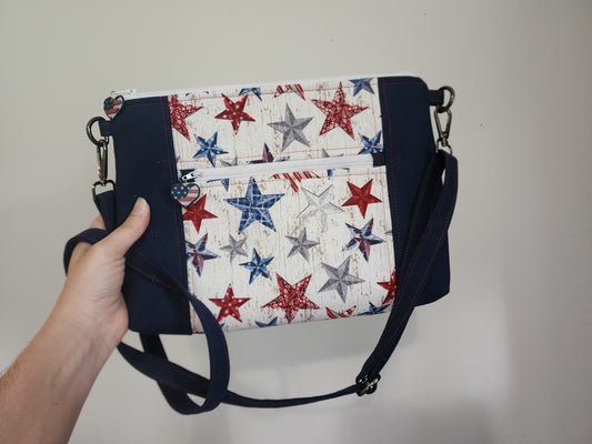 Handmade Cross Body Patriotic Purse