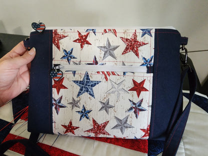 Handmade Cross Body Patriotic Purse
