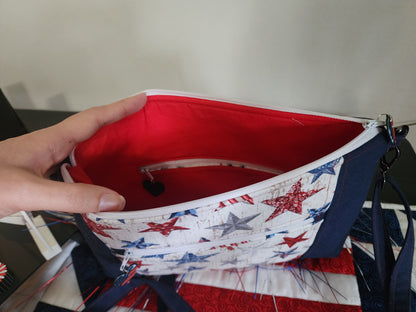 Handmade Cross Body Patriotic Purse