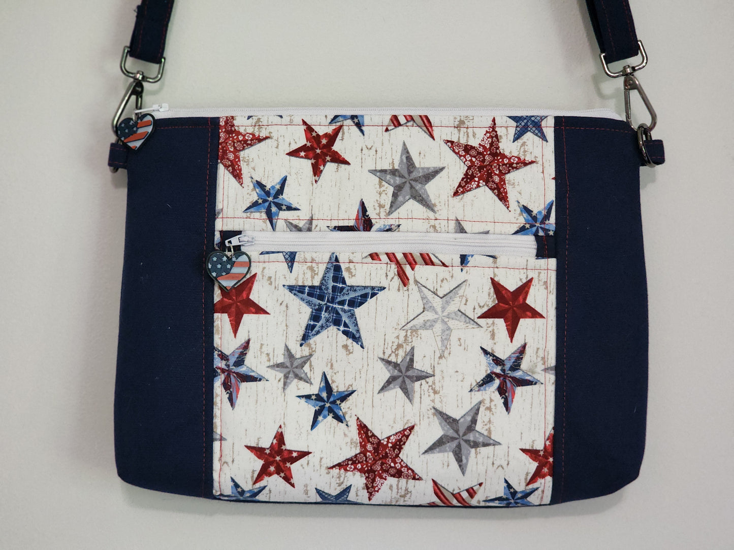 Handmade Cross Body Patriotic Purse