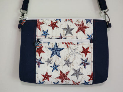 Handmade Cross Body Patriotic Purse