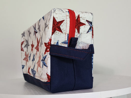 Handmade Patriotic Makeup Bag