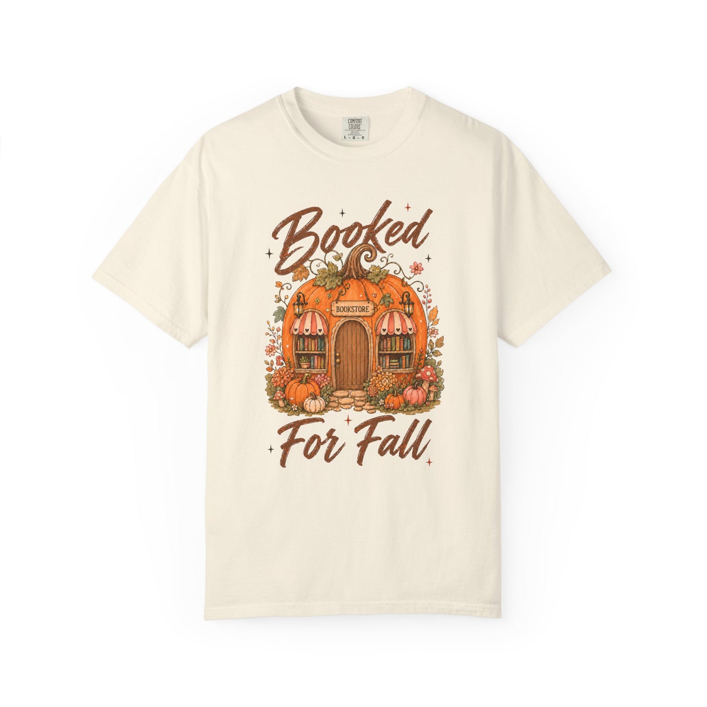 Booked for Fall T-Shirt — Pumpkin Cottage Autumn Reading Tee