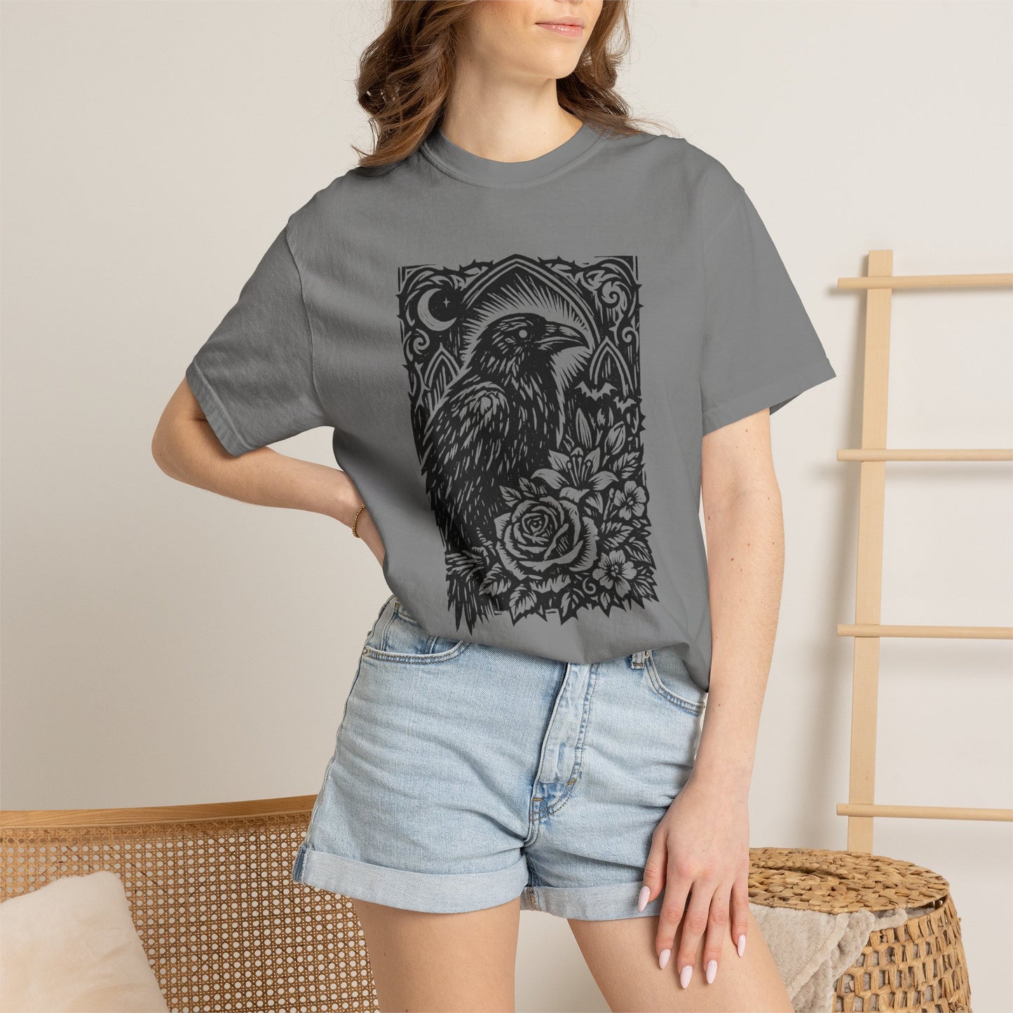 Raven & Roses Graphic T-Shirt