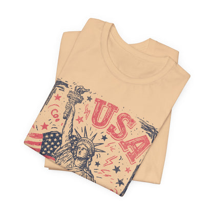 USA 250 Statue of Liberty T-Shirt – American Flag Independence Day Tee