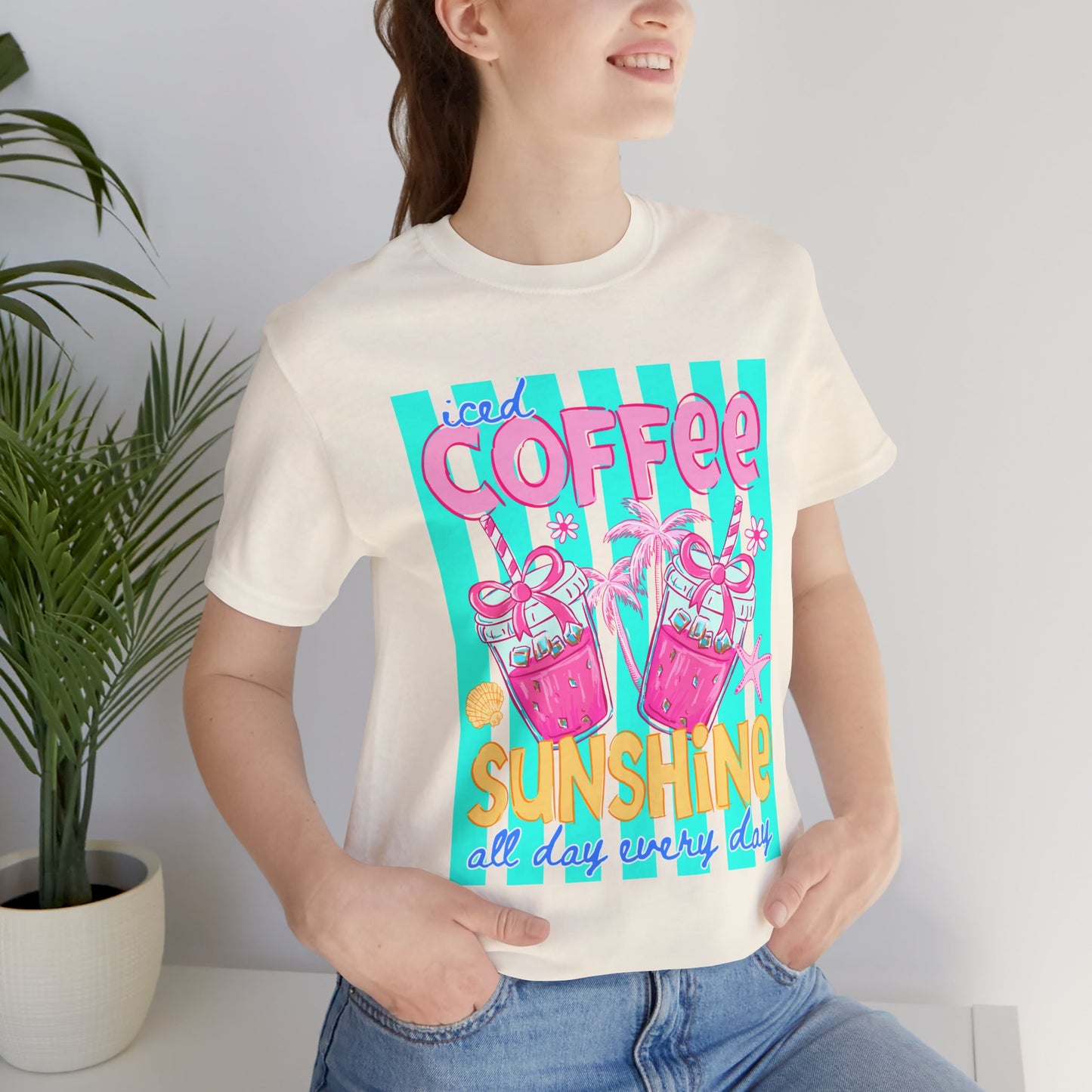 Coffee & Sunshine T-Shirt — Iced Coffee Sunshine Graphic Tee