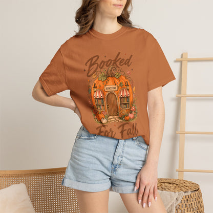Booked for Fall T-Shirt — Pumpkin Cottage Autumn Reading Tee